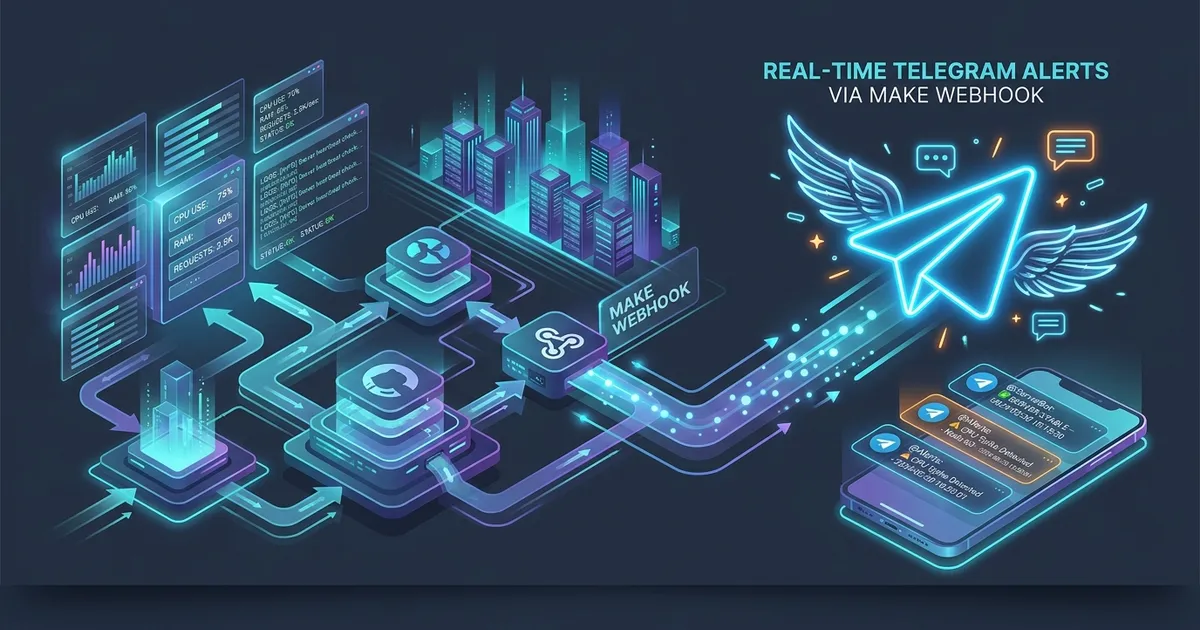 Produtividade DevOps: Como Enviar Alertas de Rotinas de Servidor para o Telegram via Make